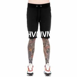 NEW HVMAN french terry sweatshorts in black